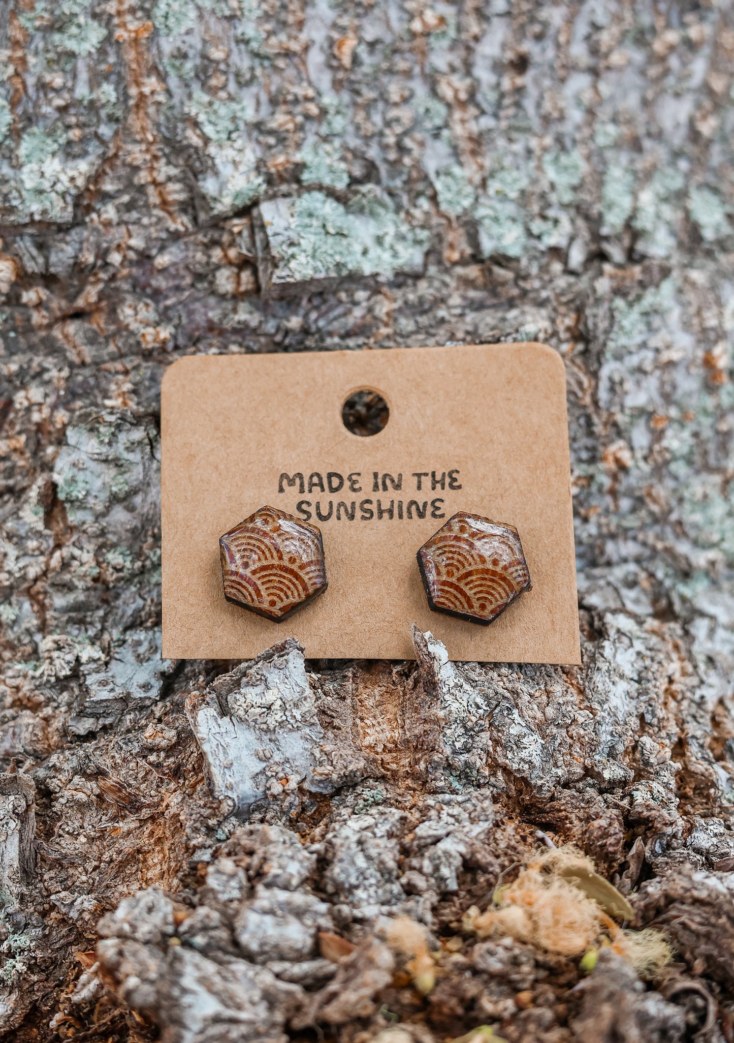 Hex Stud Earrings