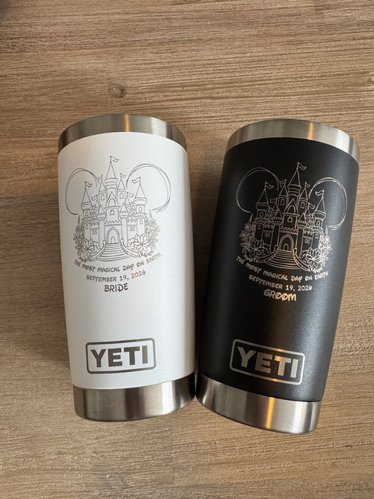 20 Ounce YETI Tumbler with Custom Engraving