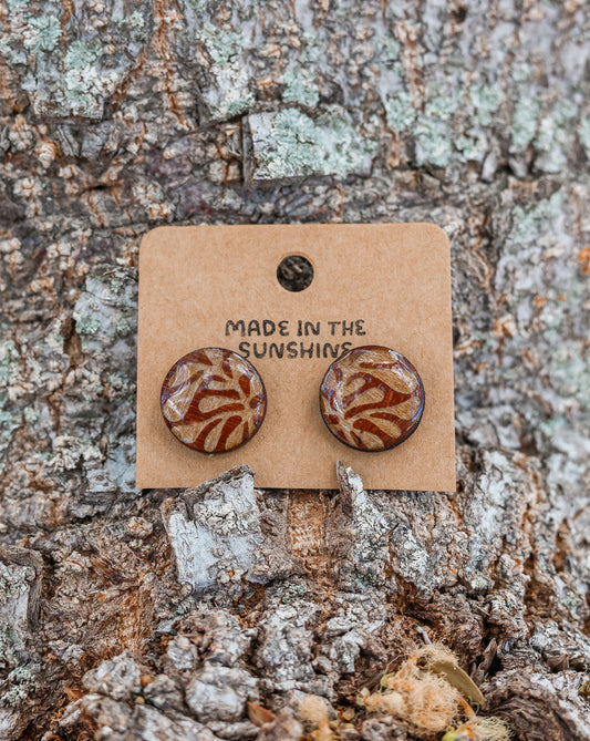 Groovy Stud Earrings