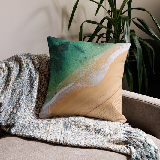 Beach Lines 22x22 Premium Pillow