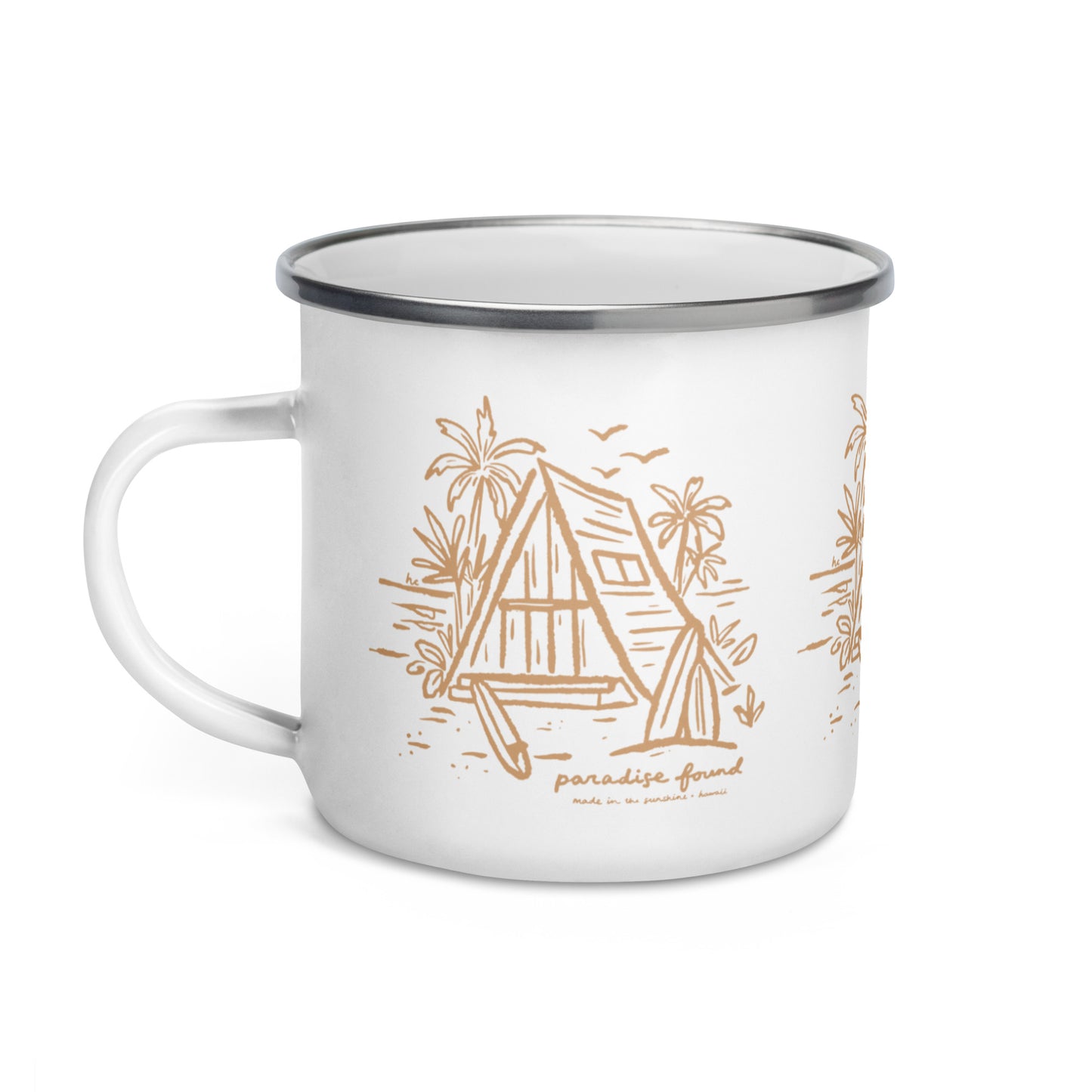 Paradise Found Enamel Mug